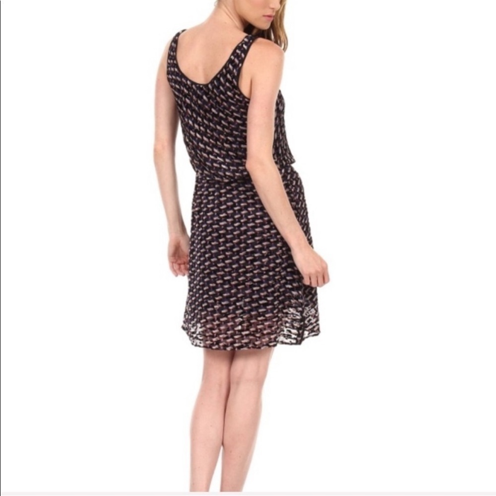 Marc By Marc Jacobs Velvet Devore Puzzle Dress Size 2 - Picture 3 of 13
